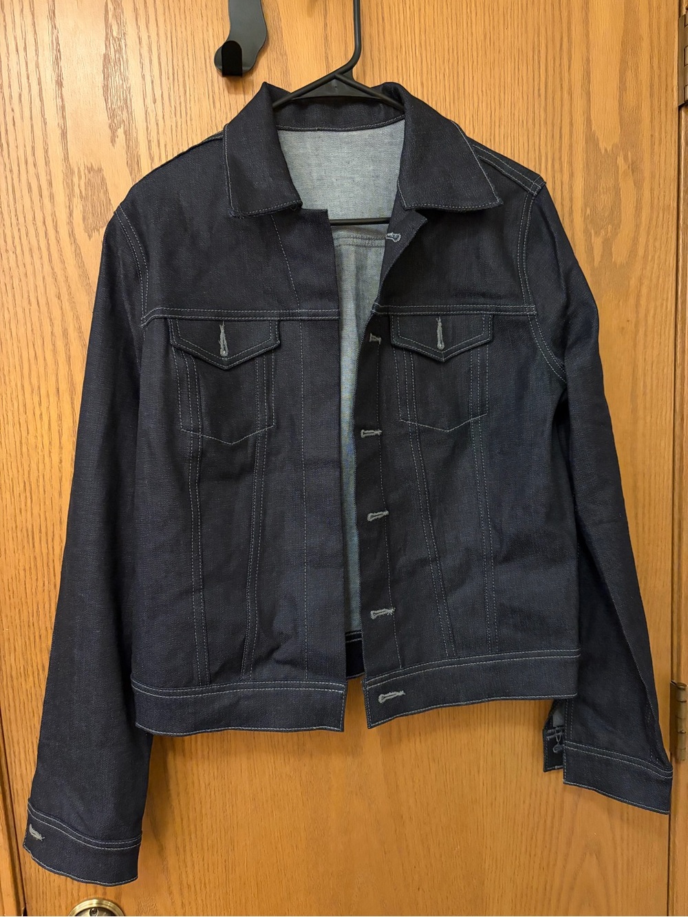 AG Adriano Goldschmied (AG Jeans) Dark Blue Denim Jacket - Needs Buttons